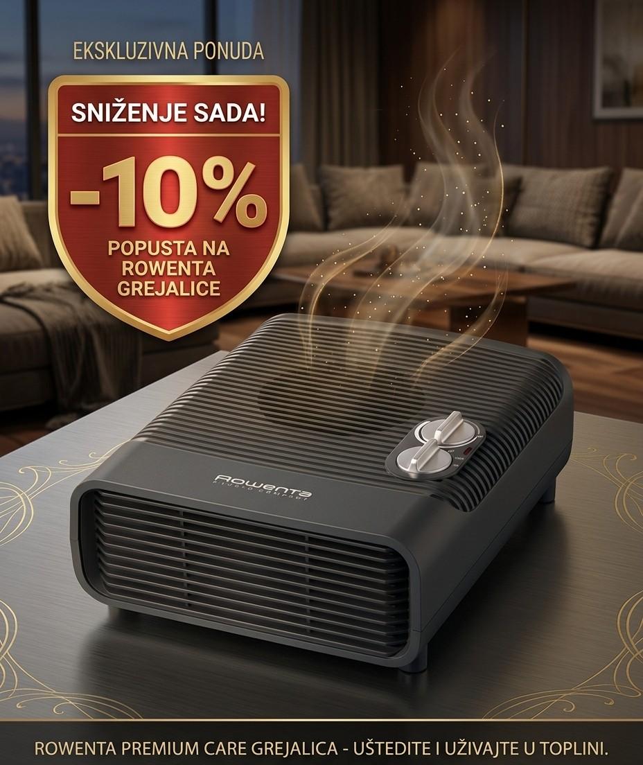 Električni kalorifer Rowenta SO5115 snaga 1200W/2400W Električni kalorifer Rowenta SO5115 snaga 1200W/2400W